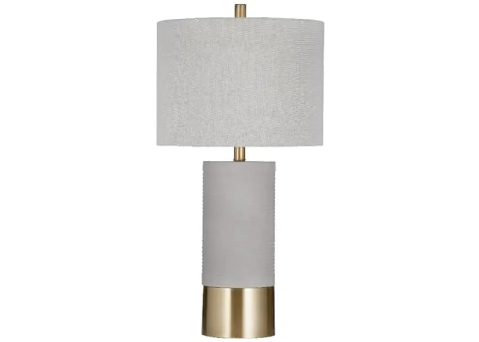 Bassett Mirror Company Tano Table Lamp in Gray Metal