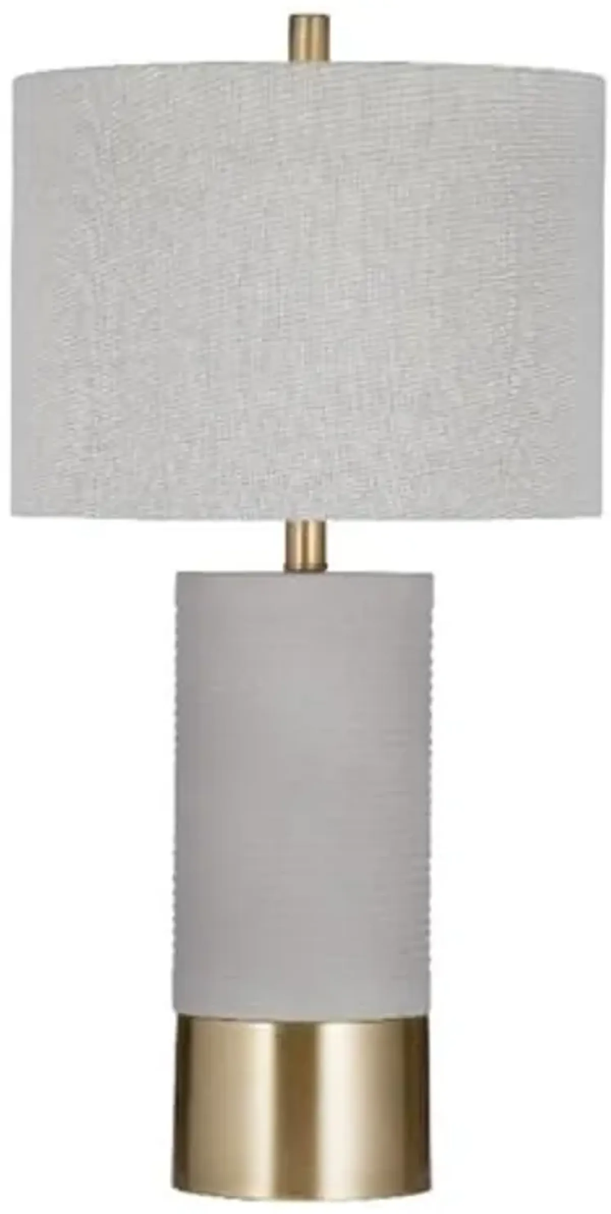 Bassett Mirror Company Tano Table Lamp in Gray Metal