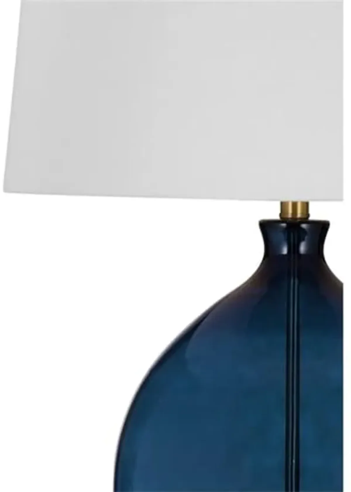 Bassett Mirror Company Sierra Table Lamp in Blue Metal