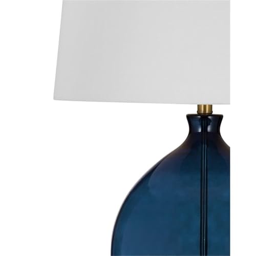 Bassett Mirror Company Sierra Table Lamp in Blue Metal