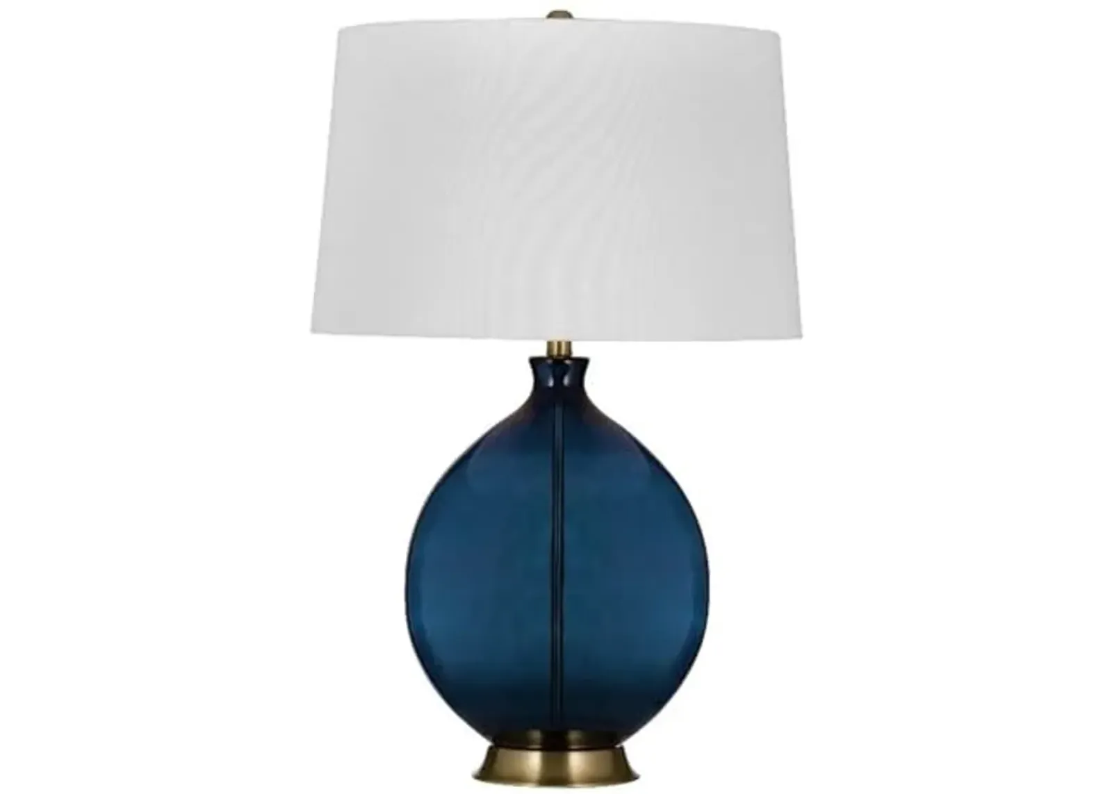 Bassett Mirror Company Sierra Table Lamp in Blue Metal