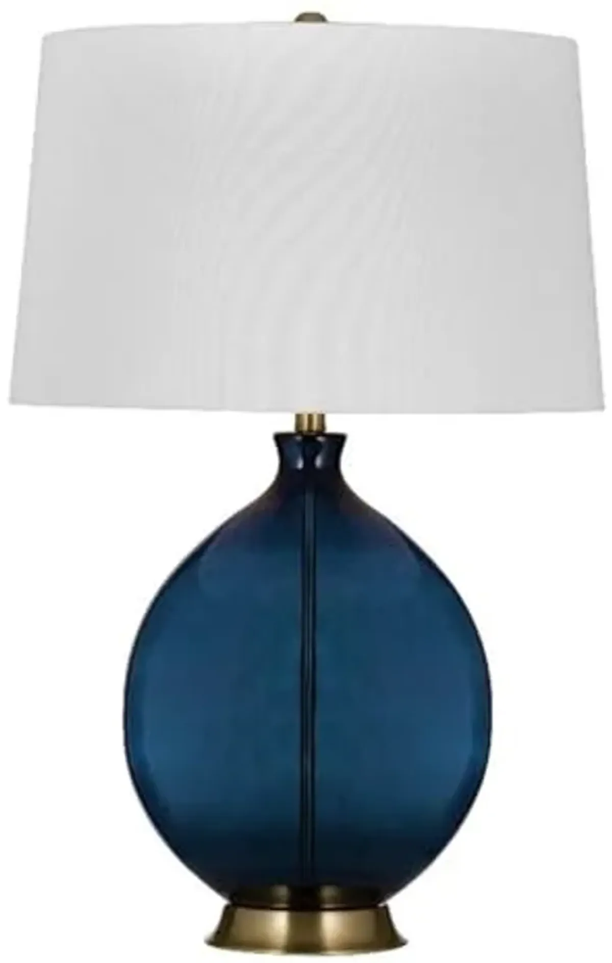 Bassett Mirror Company Sierra Table Lamp in Blue Metal