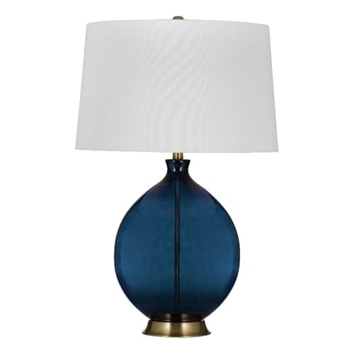 Bassett Mirror Company Sierra Table Lamp in Blue Metal