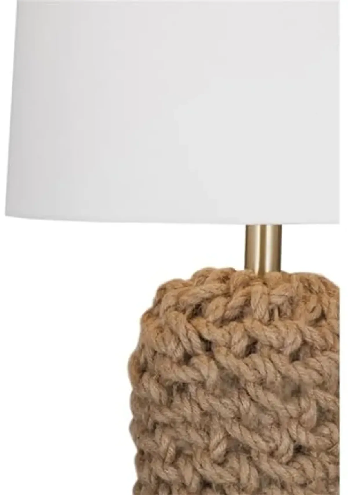 Bassett Mirror Company Amur Table Lamp in Brown Fabric