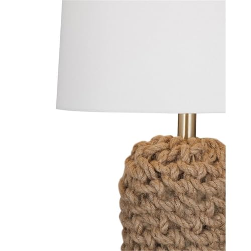 Bassett Mirror Company Amur Table Lamp in Brown Fabric