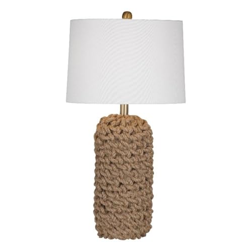 Bassett Mirror Company Amur Table Lamp in Brown Fabric