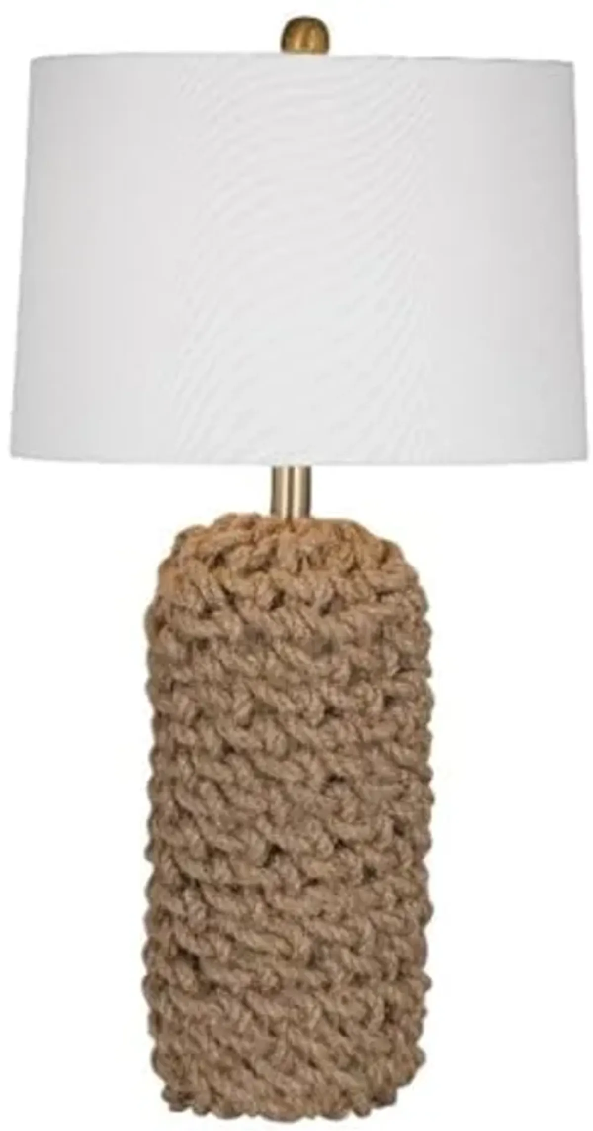 Bassett Mirror Company Amur Table Lamp in Brown Fabric