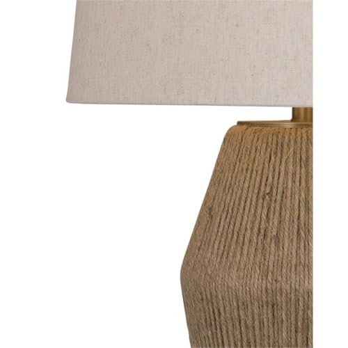 Bassett Mirror Company Palm Table Lamp in Natural Metal