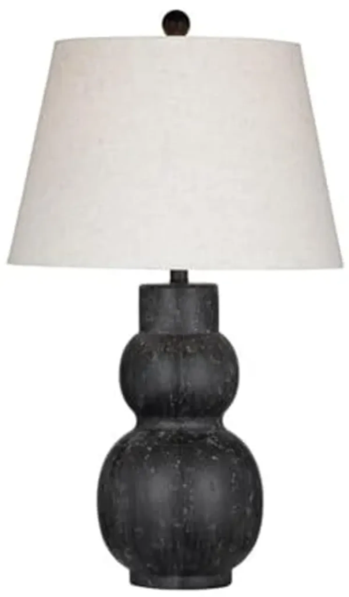 Bassett Mirror Company Cabo Rojo Table Lamp in Black Resin