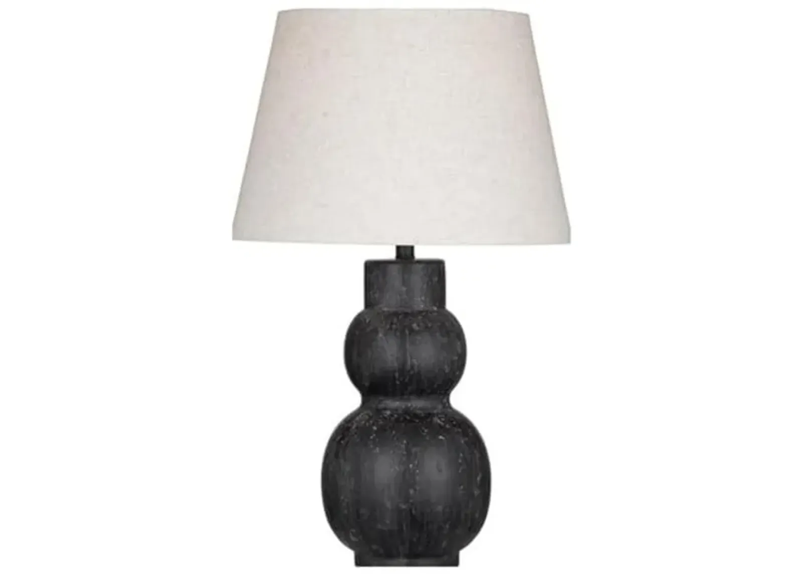 Bassett Mirror Company Cabo Rojo Table Lamp in Black Resin