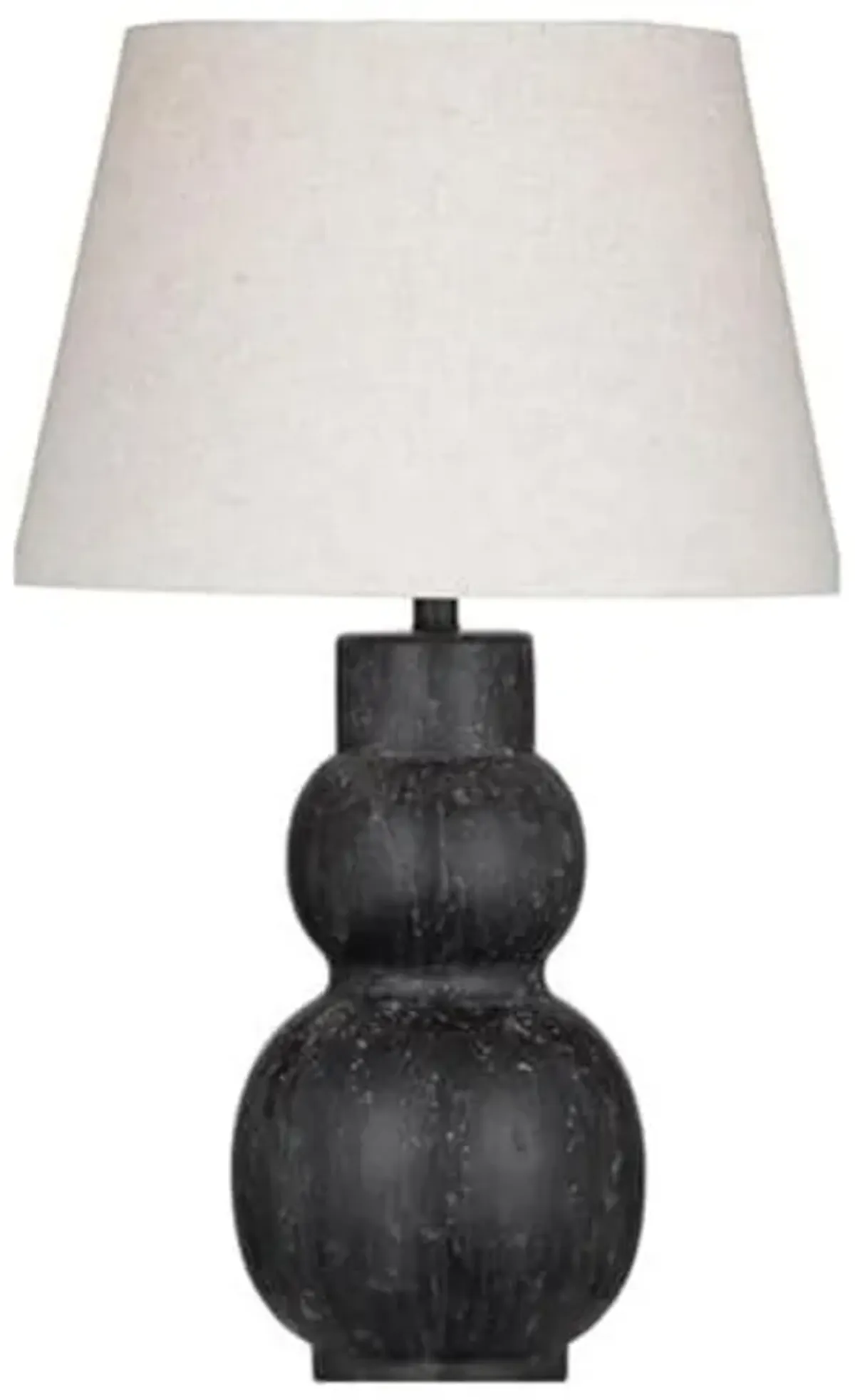 Bassett Mirror Company Cabo Rojo Table Lamp in Black Resin