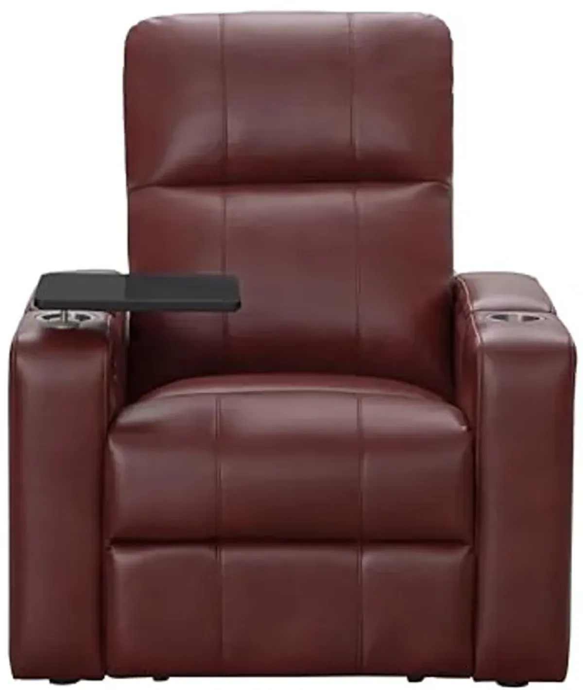 Abbyson Living Rider Power Recliner with Built-in Table, Red (Set of 2)