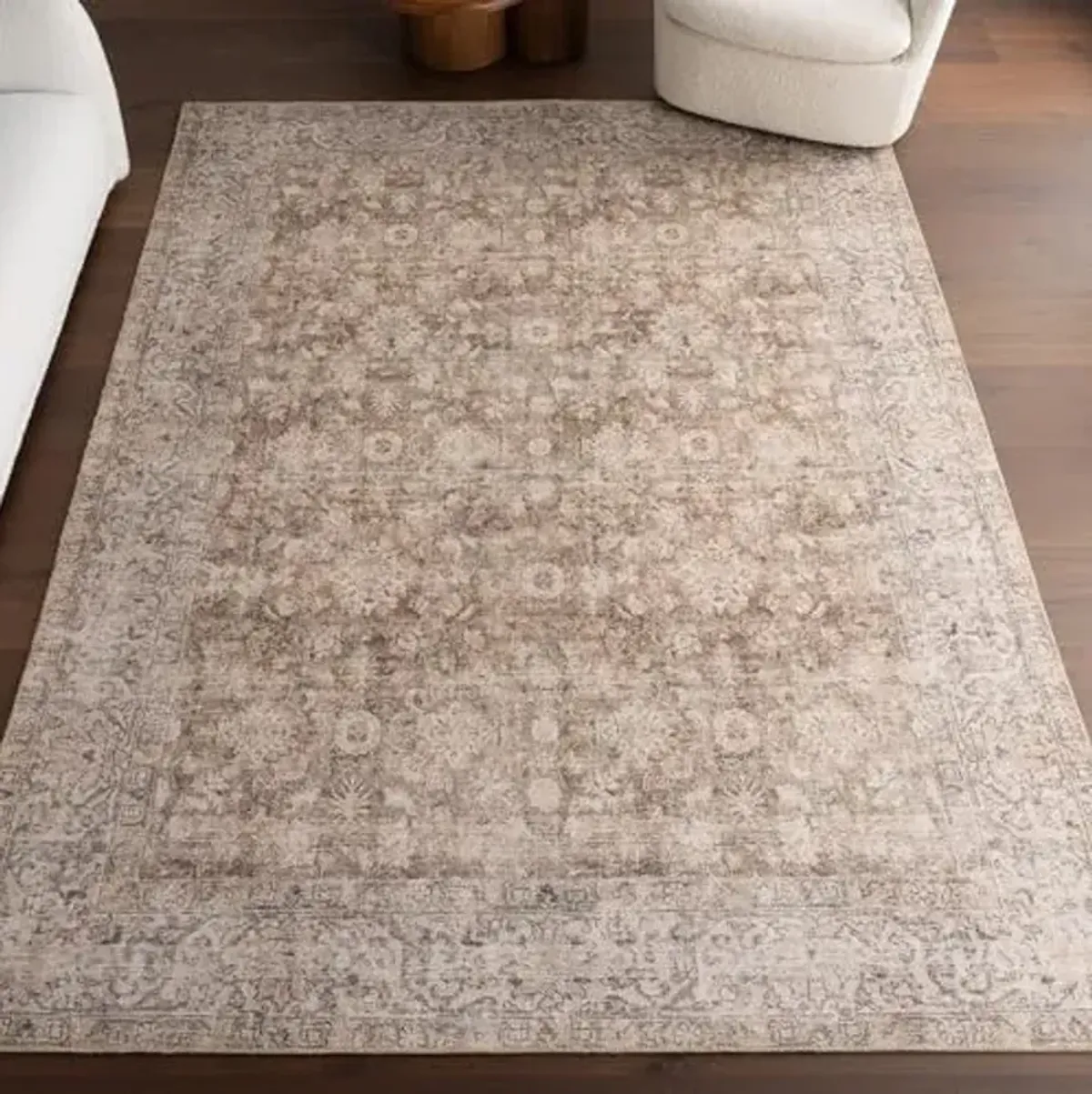 nuLOOM Hillstone Collection Elinda Brown/Beige, 10' x 13', Vintage Medallion, Soft and Cozy, High Traffic, Stain Resistant, Easy Clean, Durable Area Rug for Bedroom, Living Room, Dining, Foyer