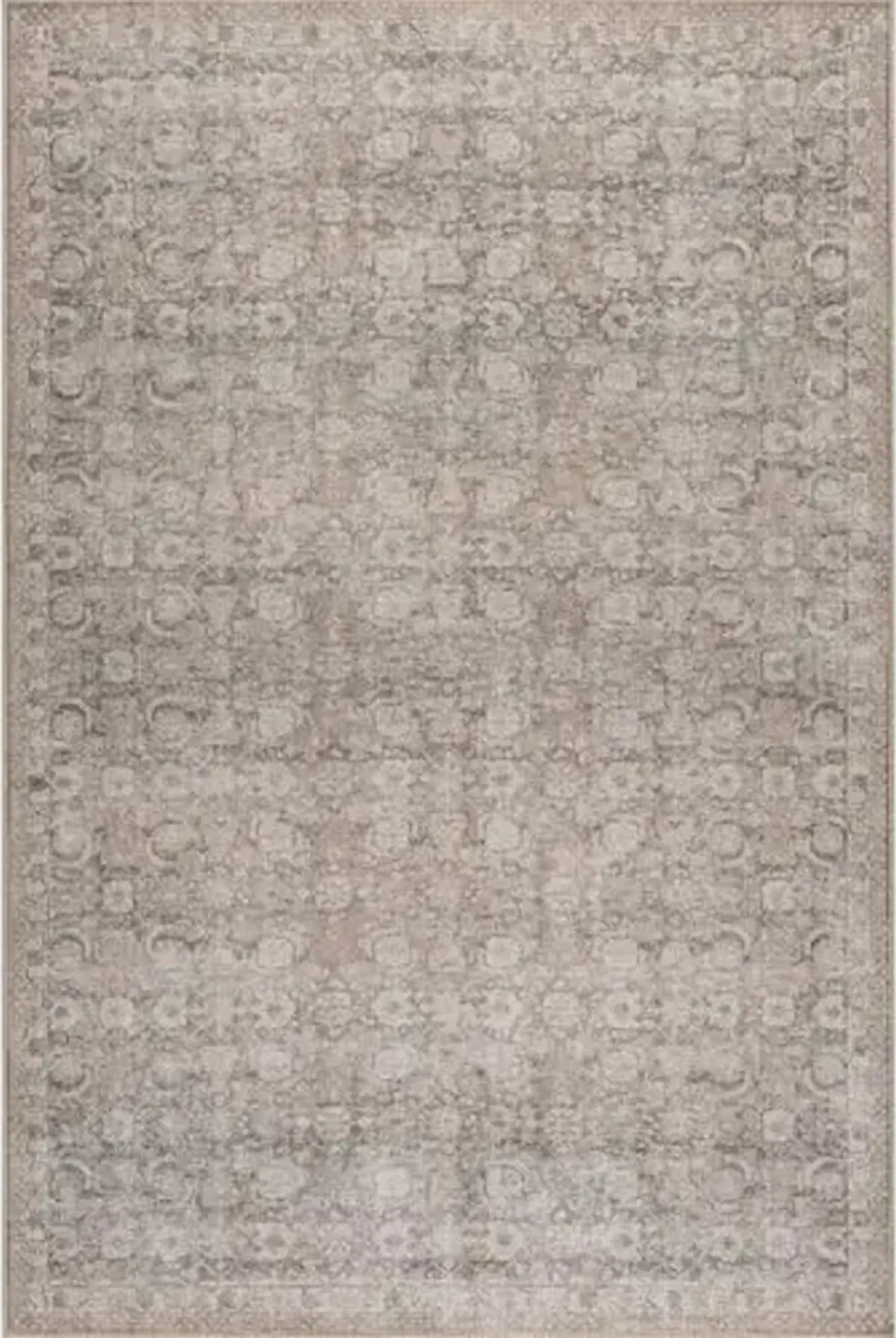 nuLOOM Hillstone Collection Delphi Dark Beige/Taupe, 10' x 13', Vintage Medallion, Soft and Cozy, High Traffic, Stain Resistant, Easy Clean, Durable Area Rug for Bedroom, Living Room, Dining, Foyer