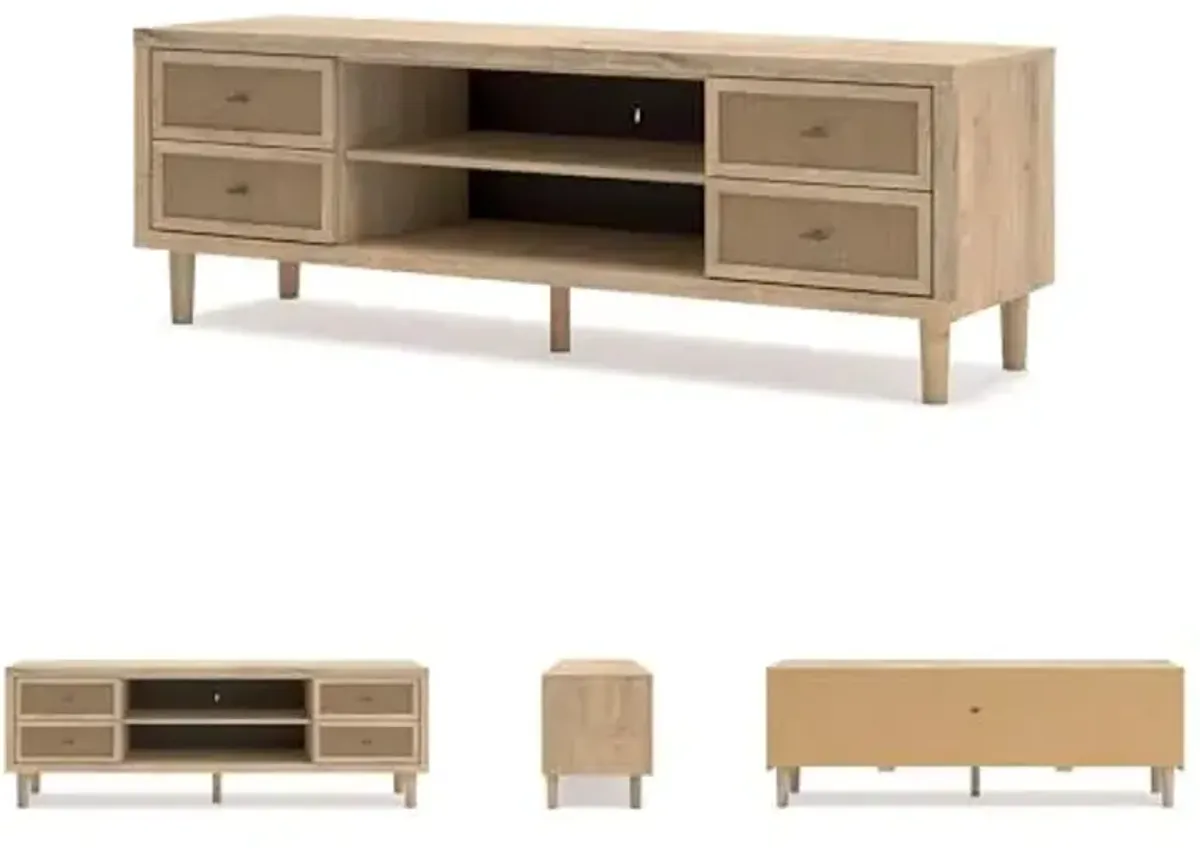 Signature Design by Ashley Cielden Light Brown 72" TV Stand for TVs up to 82"