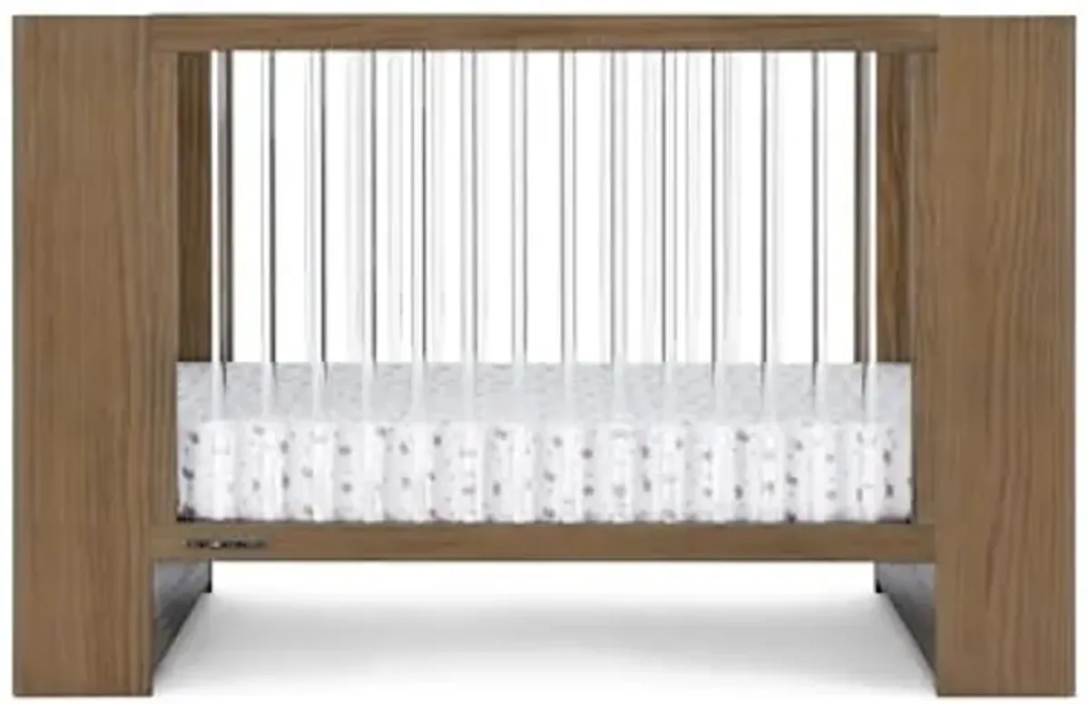 Delta Children Aerin 4-in-1 Convertible Crib - Greenguard Gold Certified, Aged Oak