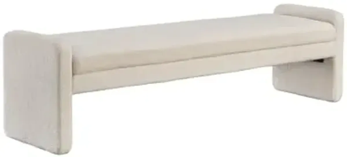 Signature Design by Ashley Lembertson 70" Accent Bench, Beige