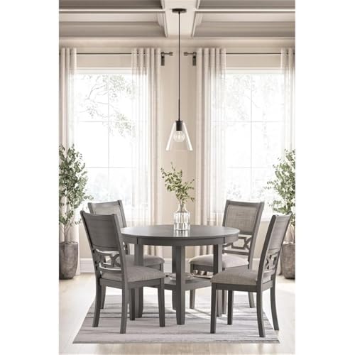 Ashley Furniture Wrenning Gray Dining Table and 4 Chairs - Set of 5