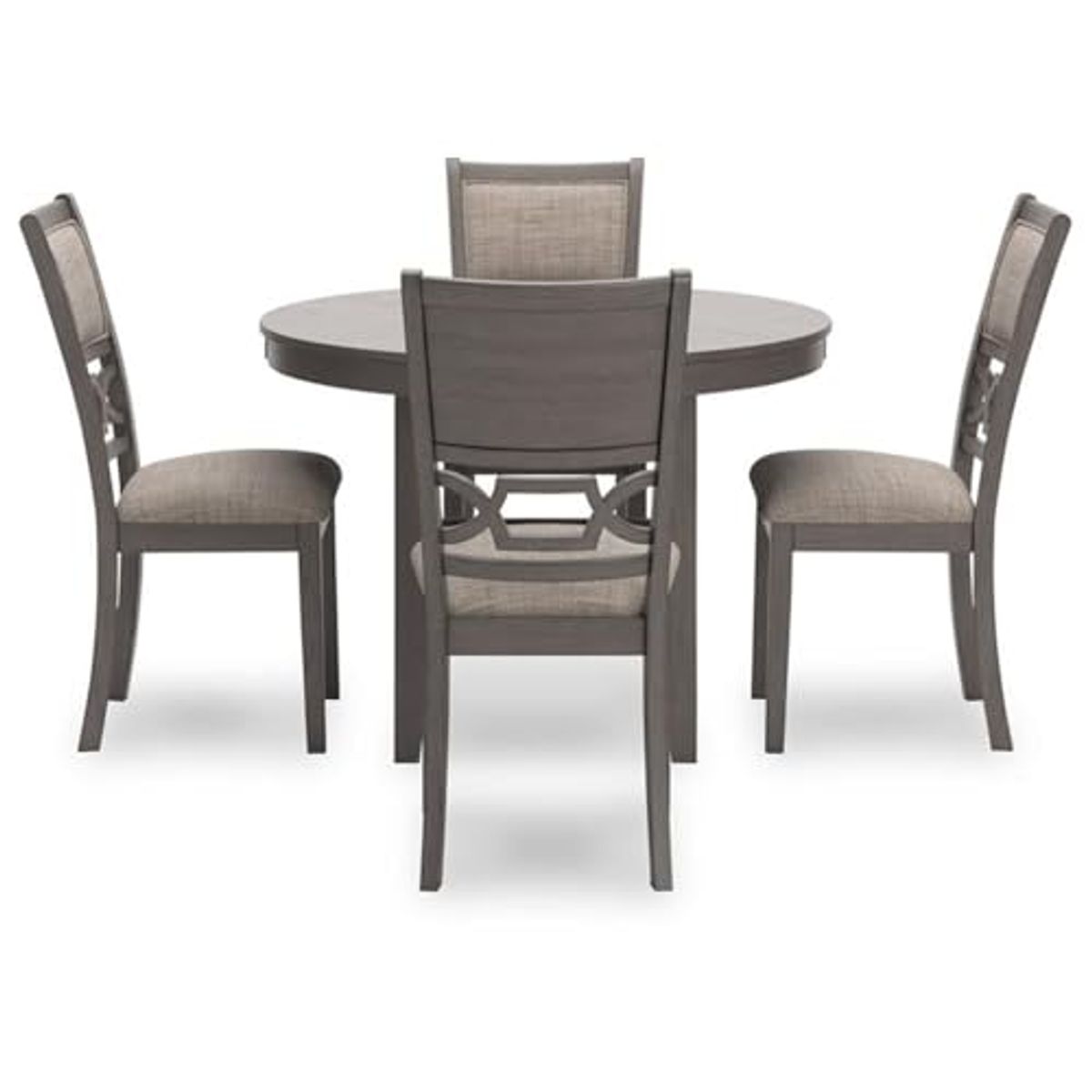 Ashley Furniture Wrenning Gray Dining Table and 4 Chairs - Set of 5