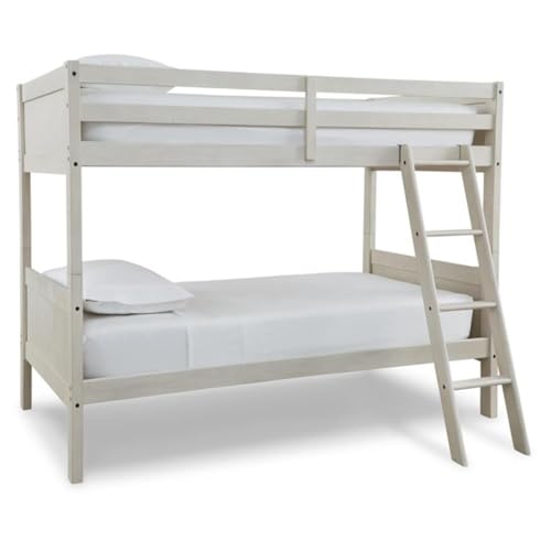 Ashley Furniture Robbinsdale White Twin/Twin Bunk Bed with Ladder