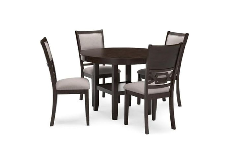 Ashley Furniture Langwest Brown Dining Table and 4 Chairs - Set of 5