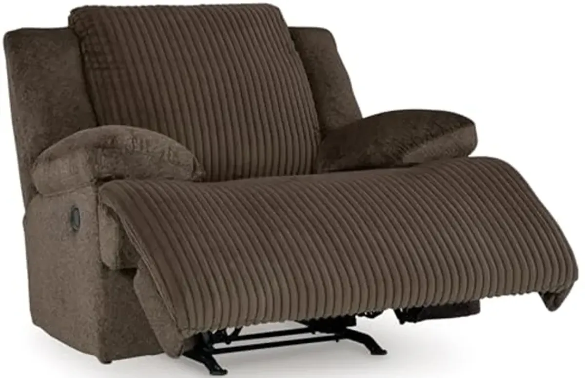 Signature Design by Ashley Top Tier Recliner, 50" W x 40" D x 41" H, Dark Brown