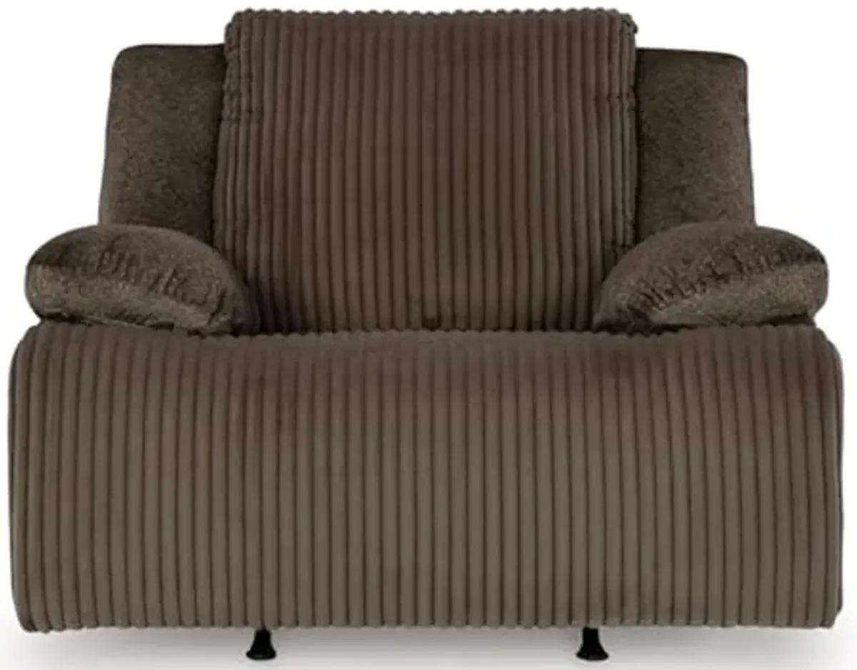 Signature Design by Ashley Top Tier Recliner, 50" W x 40" D x 41" H, Dark Brown