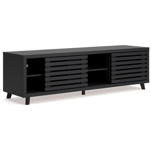 Ashley Furniture Danziar Black 72" TV Stand for TVs up to 82"