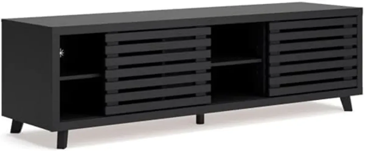 Ashley Furniture Danziar Black 72" TV Stand for TVs up to 82"