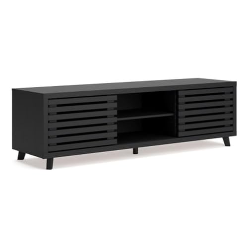 Ashley Furniture Danziar Black 72" TV Stand for TVs up to 82"