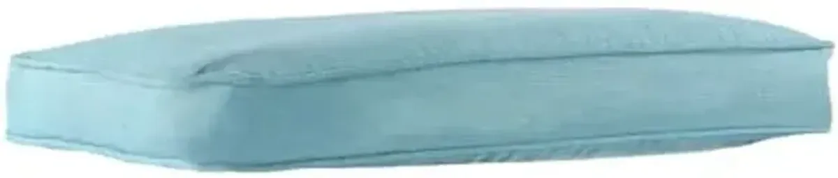 Hanover Replacement Cushion for Traditions Stationary Dining Chairs and Swivel Rockers in Ocean Blue, Weather-Resistant Seat Cushion for Outdoor Chair