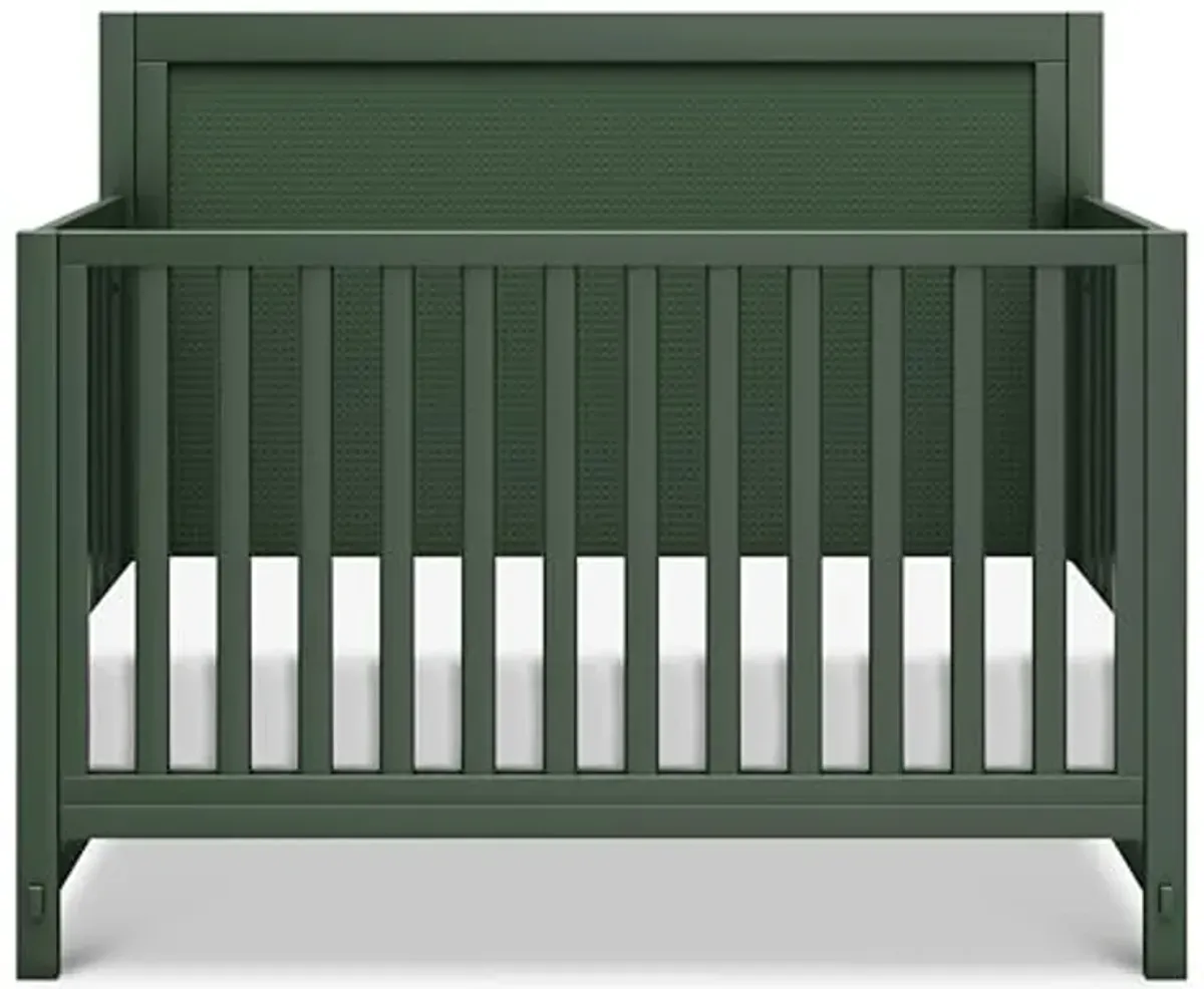 DaVinci Margot 4-in-1 Convertible Crib in Forest Green, GREENGUARD Gold Certified