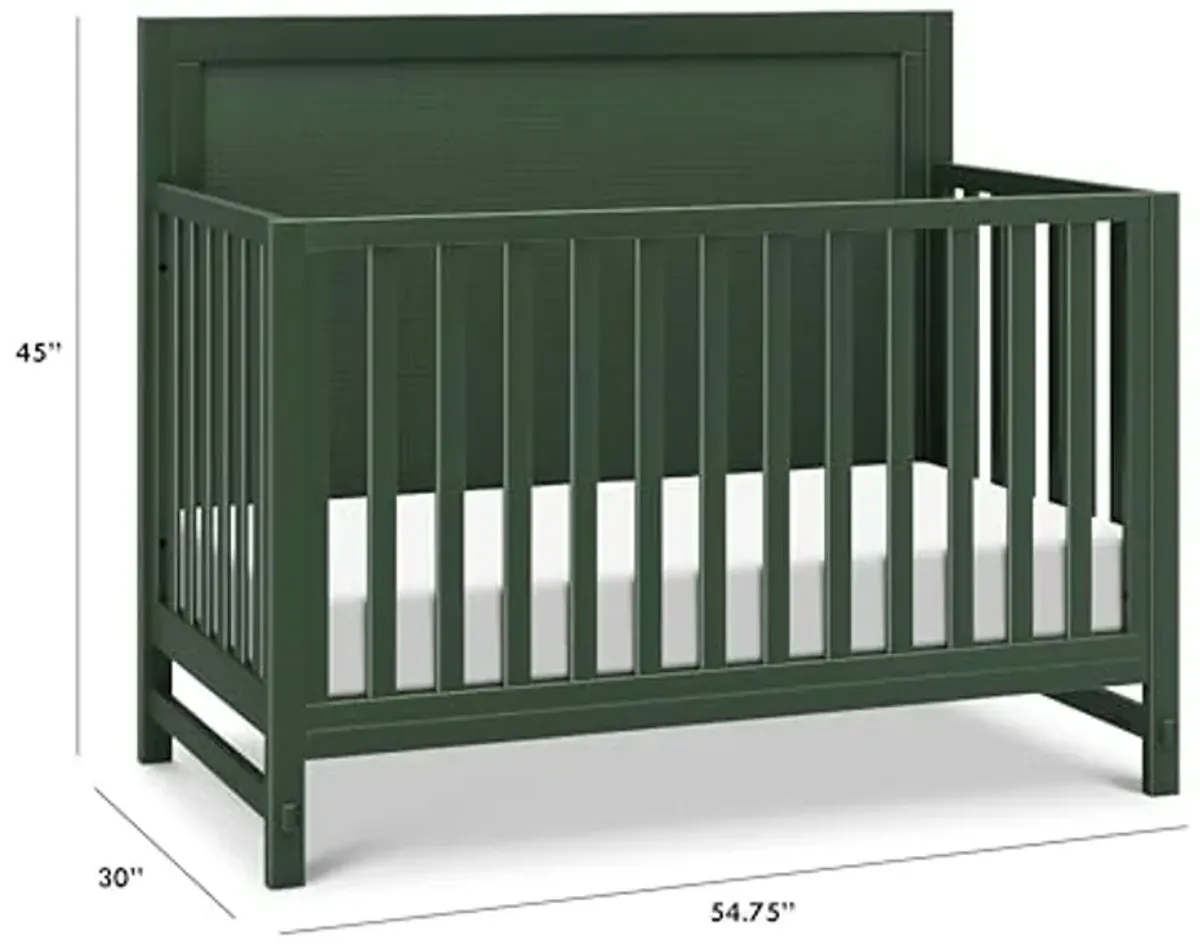 DaVinci Margot 4-in-1 Convertible Crib in Forest Green, GREENGUARD Gold Certified