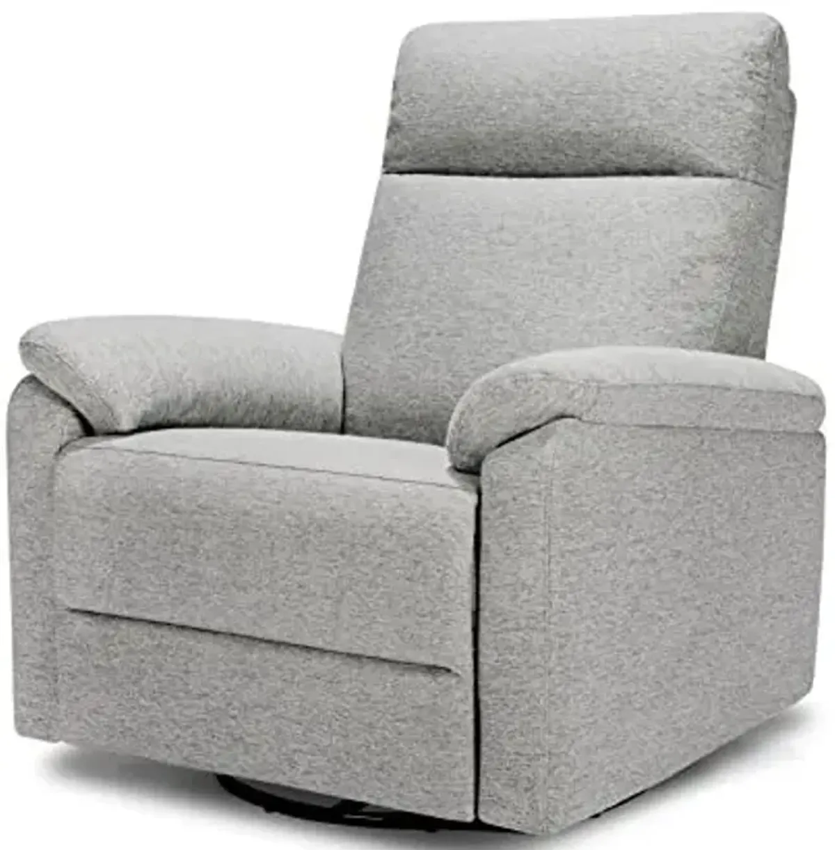 DaVinci Suzy Electronic Swivel Recliner with USB Port in Frost Grey, GREENGUARD Gold & CertiPUR-US® Certified