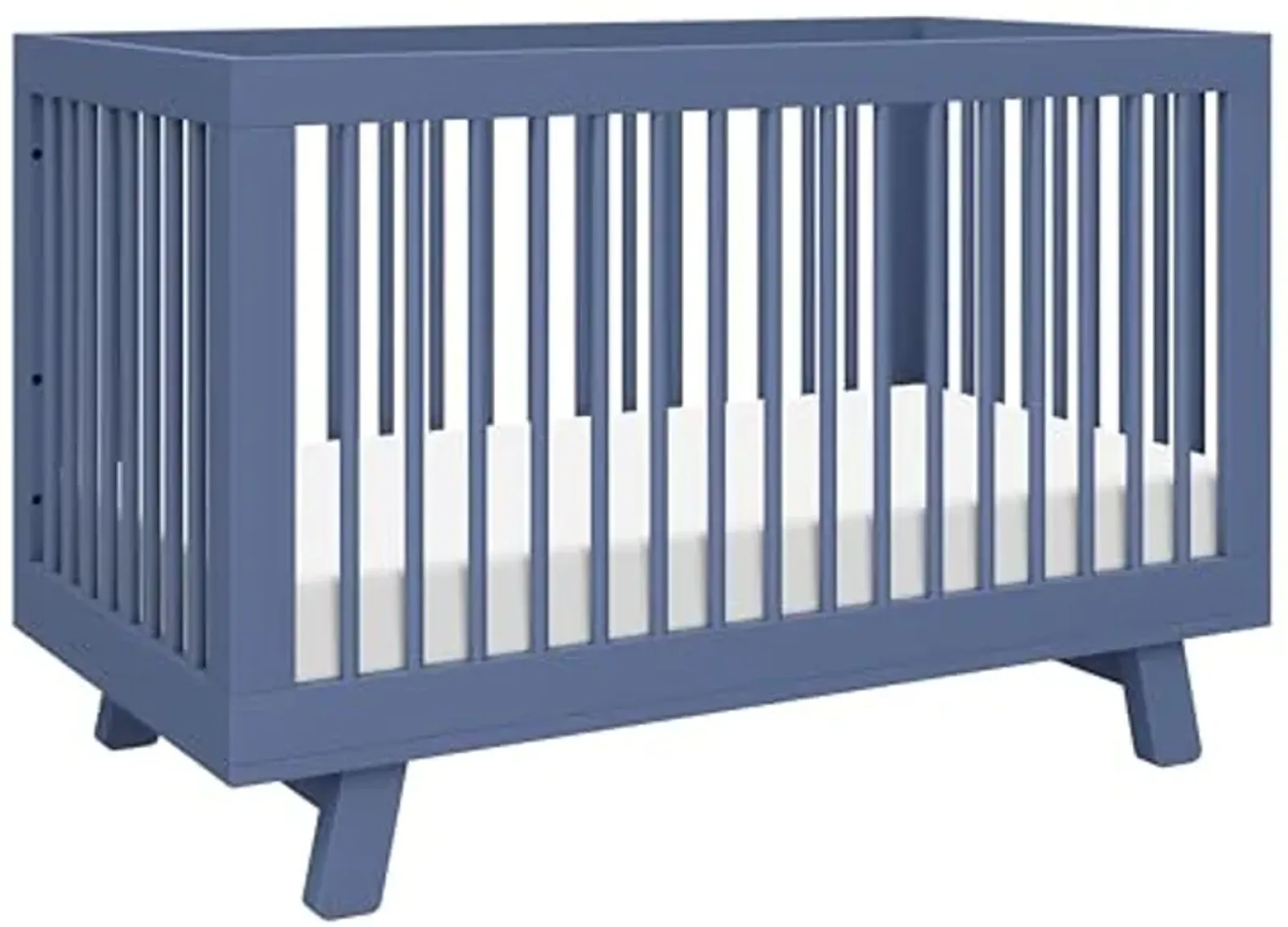 Babyletto Hudson 3-in-1 Convertible Crib with Toddler Bed Conversion Kit in Cove Blue, Greenguard Gold Certified