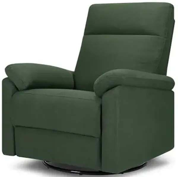 Davinci Suzy Power Recliner - Swivel Nursery Glider w/USB Port Electric Recliner Chairs for Adults - GREENGUARD Gold Certified - 270° Reclining Rocking Chair for Nursery & Living Room - Pine Green