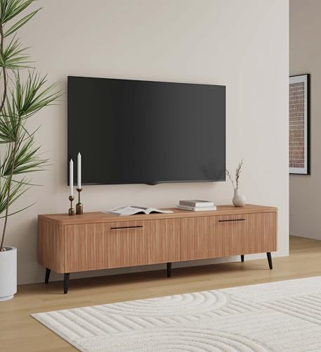 Manhattan Comfort Mid Century- Modern Jodie 68.9" TV Stand in Maple