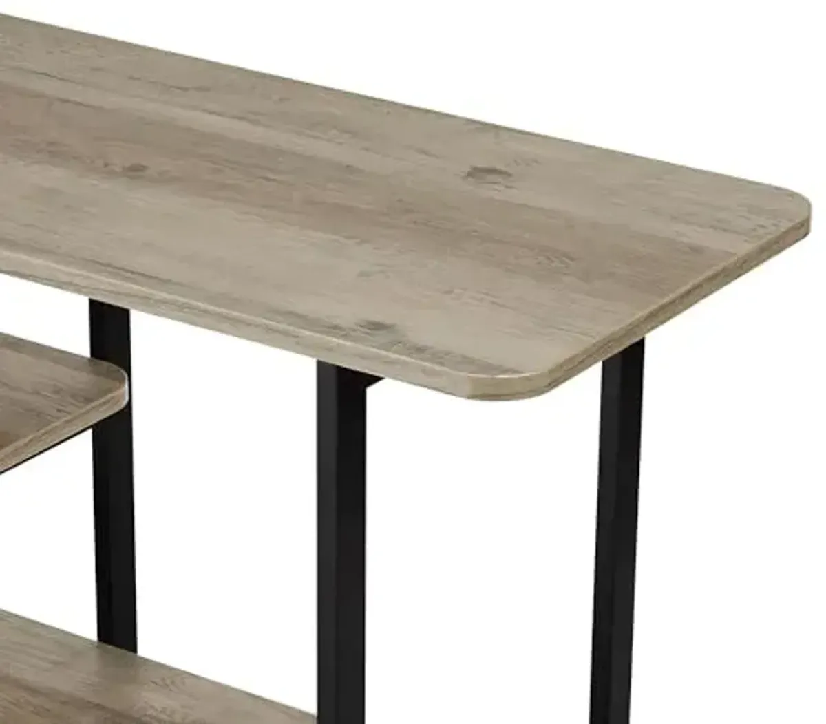 Manhattan Comfort Celine 70" Sideboard with 3 Shelves, TV Stand for Televisions up to 60", Ideal for Living Room, Entryway or Home Office, Modern Console Table for Home Decor Display, Rustic Grey