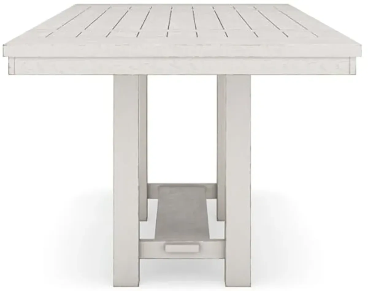 Signature Design by Ashley Robbinsdale Counter Height Dining Extension Table, 42" W x 86" D x 36" H, White