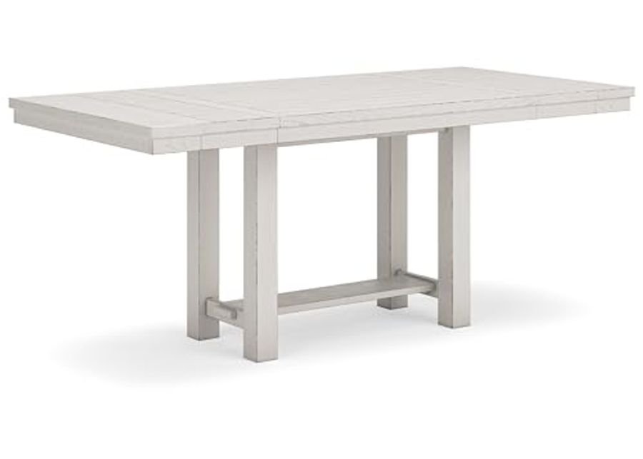 Signature Design by Ashley Robbinsdale Counter Height Dining Extension Table, 42" W x 86" D x 36" H, White