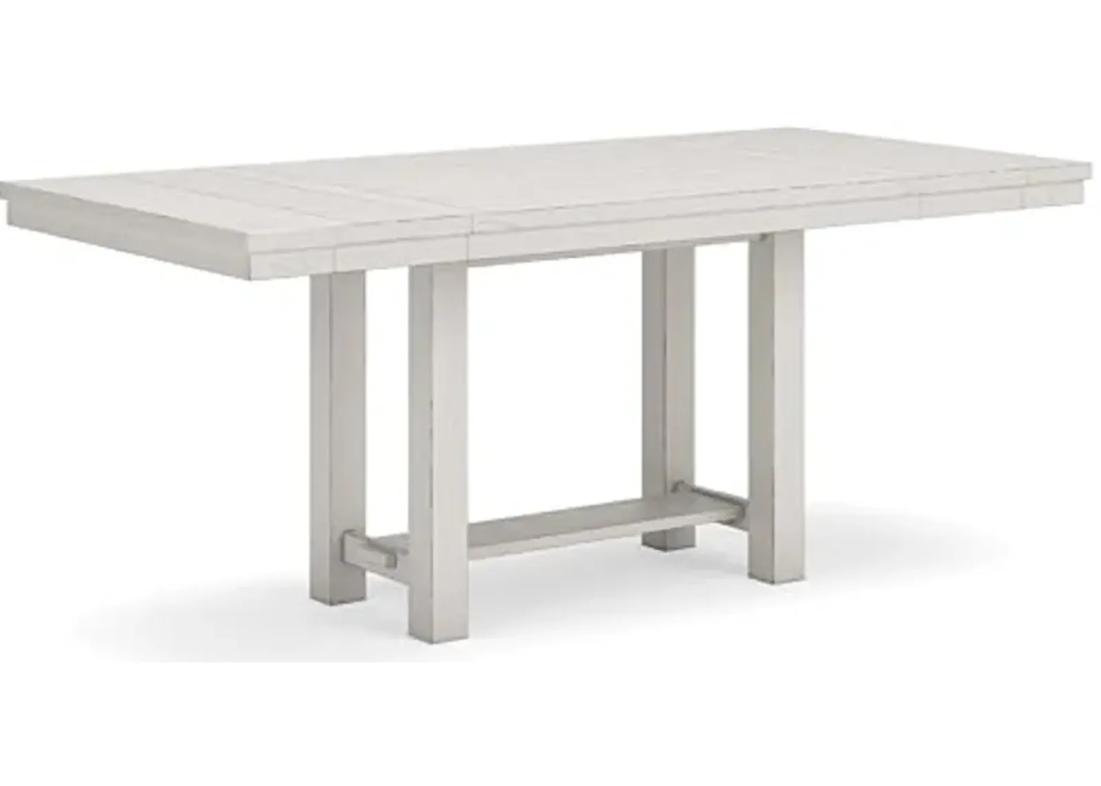 Signature Design by Ashley Robbinsdale Counter Height Dining Extension Table, 42" W x 86" D x 36" H, White