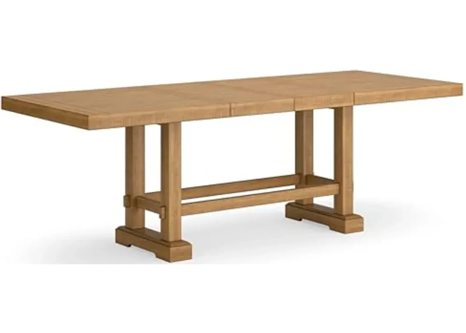 Signature Design by Ashley Havonplane Counter Height Dining Extension Table, 42" W x 108" D x 36" H, Light Brown