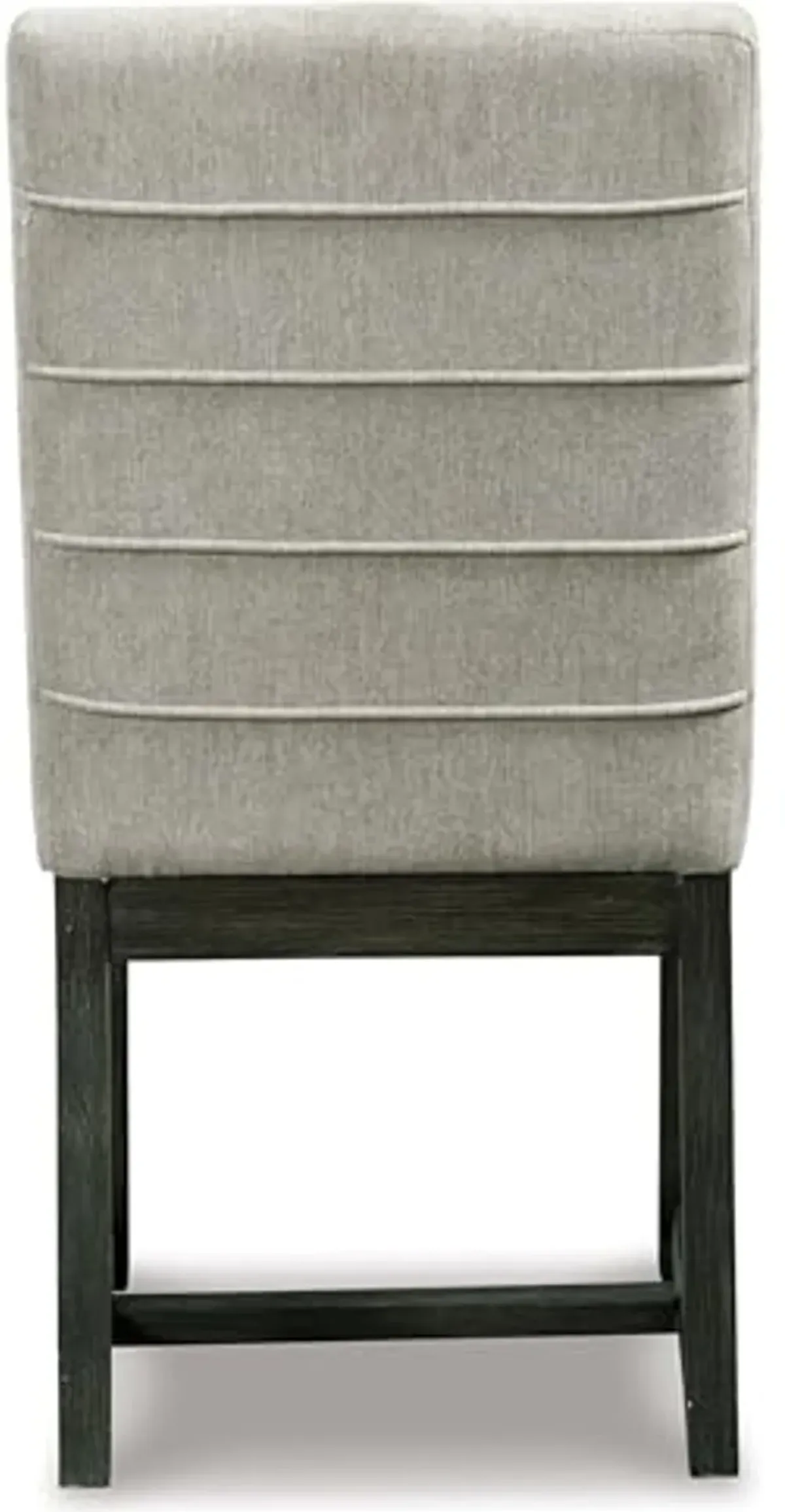 Signature Design by Ashley Bellvern Contemporary Upholstered Armless Dining Chair, Set of 2, Gray & Black