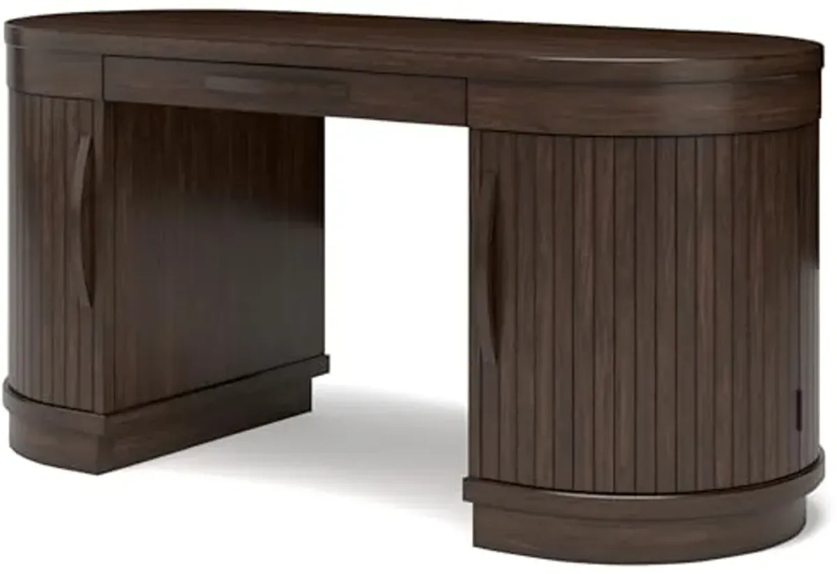 Signature Design by Ashley Korestone Home Office Desk, 63" W x 26" D x 30" H, Dark Brown