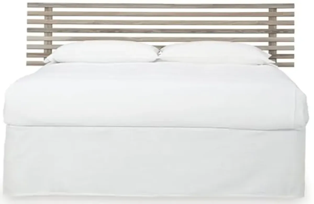 Signature Design by Ashley Hasbrick Scandinavian Slat Headboard, Queen, Light Brown