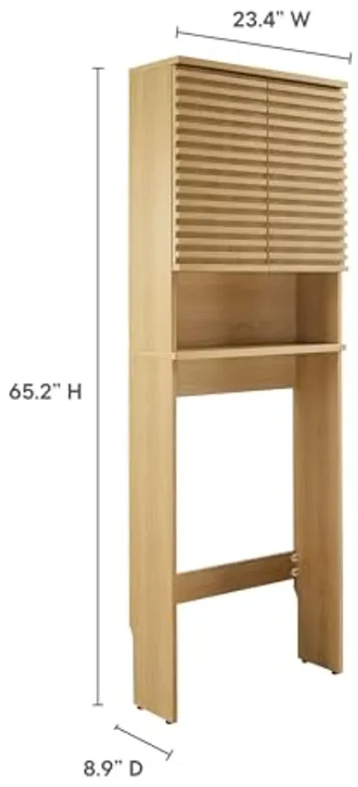 Modway Render Storage Cabinet, Oak