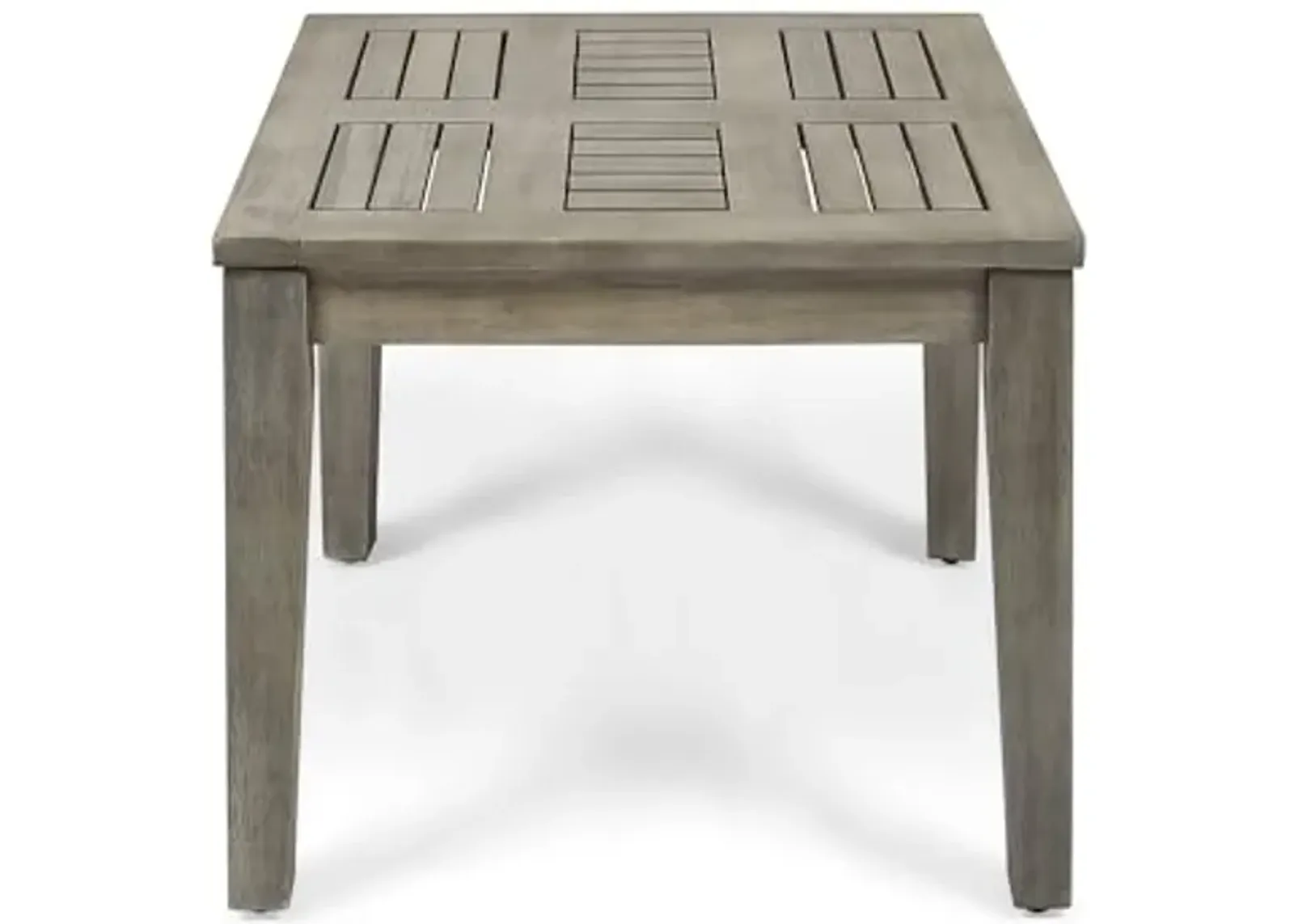 Christopher Knight Home Hampton Outdoor Acacia Wood Side Table, 20 "W x 20 "D x 15.75 "H, Weathered Gray