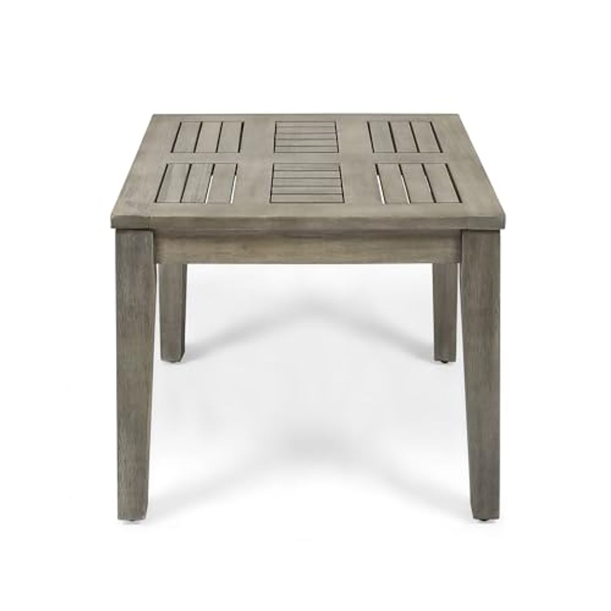 Christopher Knight Home Hampton Outdoor Acacia Wood Side Table, 20 "W x 20 "D x 15.75 "H, Weathered Gray