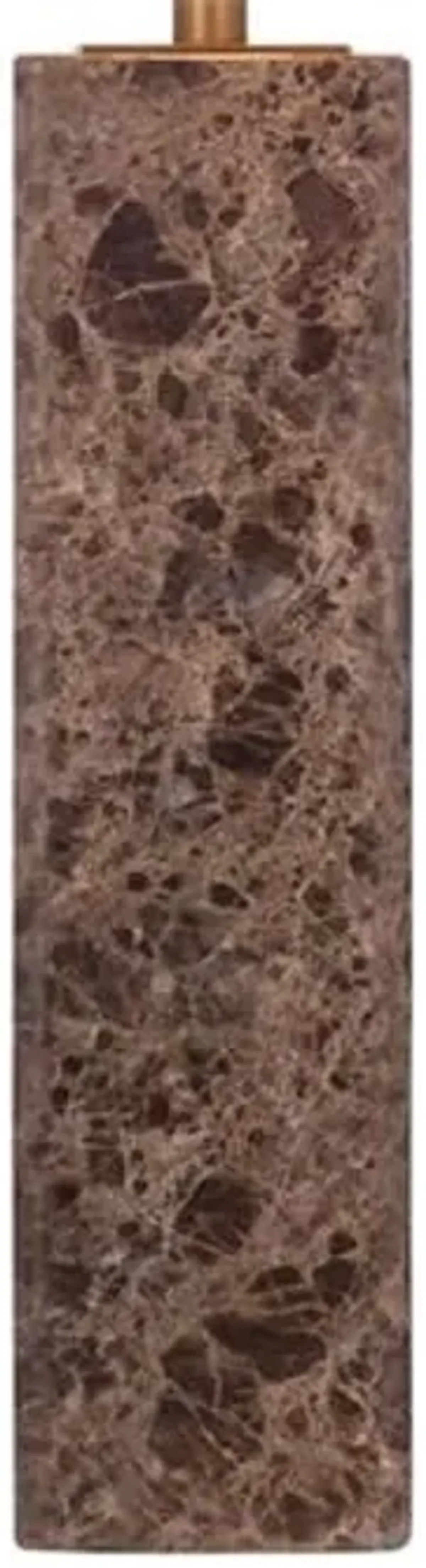 Bassett Mirror Company Berrien Table Lamp in Brown Modern Marble