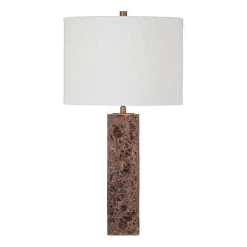 Berrien Table Lamp in Brown Modern Marble